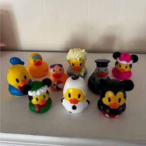 Assorted Rubber Duck Set Disney ducks Elsa, Donald, Olaf, Minnie, Mickey